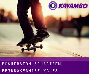 Bosherston schaatsen (Pembrokeshire, Wales)