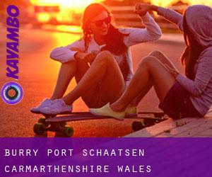 Burry Port schaatsen (Carmarthenshire, Wales)